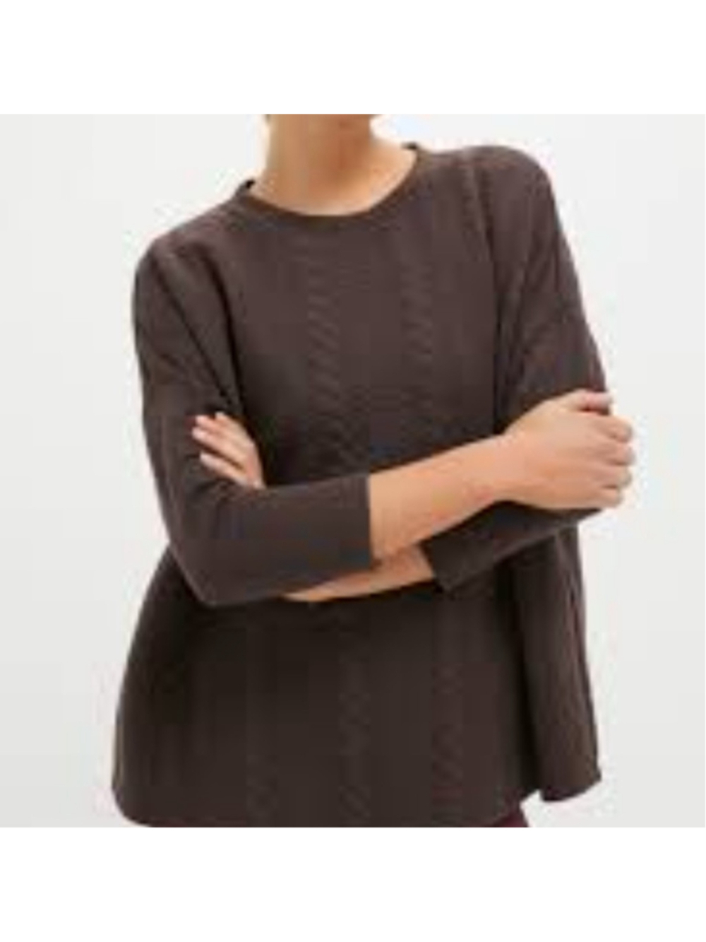Tuckernuck Womens XS/Small Brown Chocolate Ally Swing Sportswear Sweatshirt NWOT